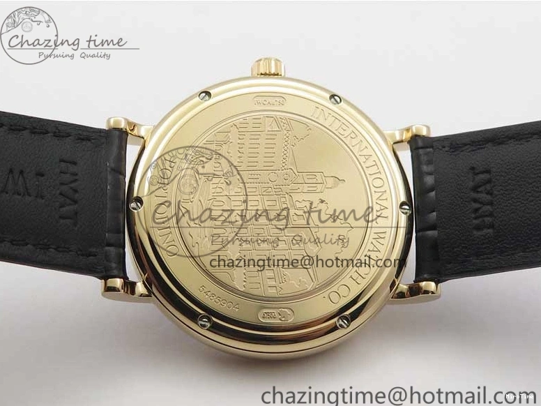 MIROTIME 0809 MoistureWicking Portofino Automatic RG IW356522 FKF 1:1 Best Edition Blue Dial on Black Croco Strap A 7109